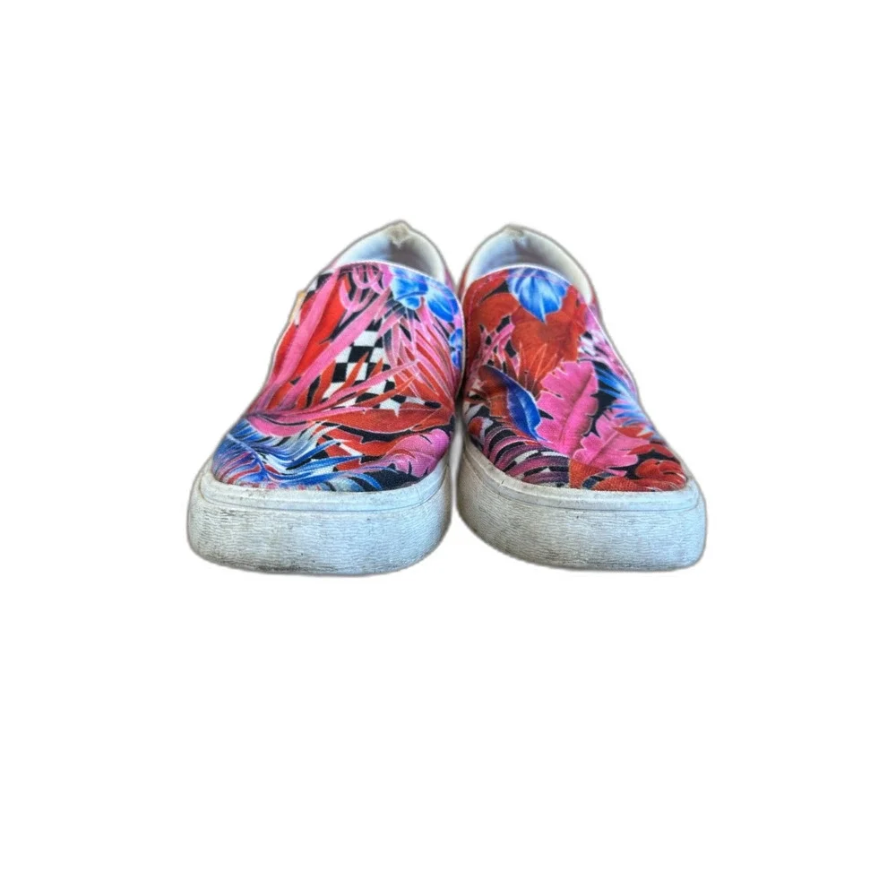 Nike Court Royale AC Slip-on Sneakers Laser Fuchsia Floral Print Size 9